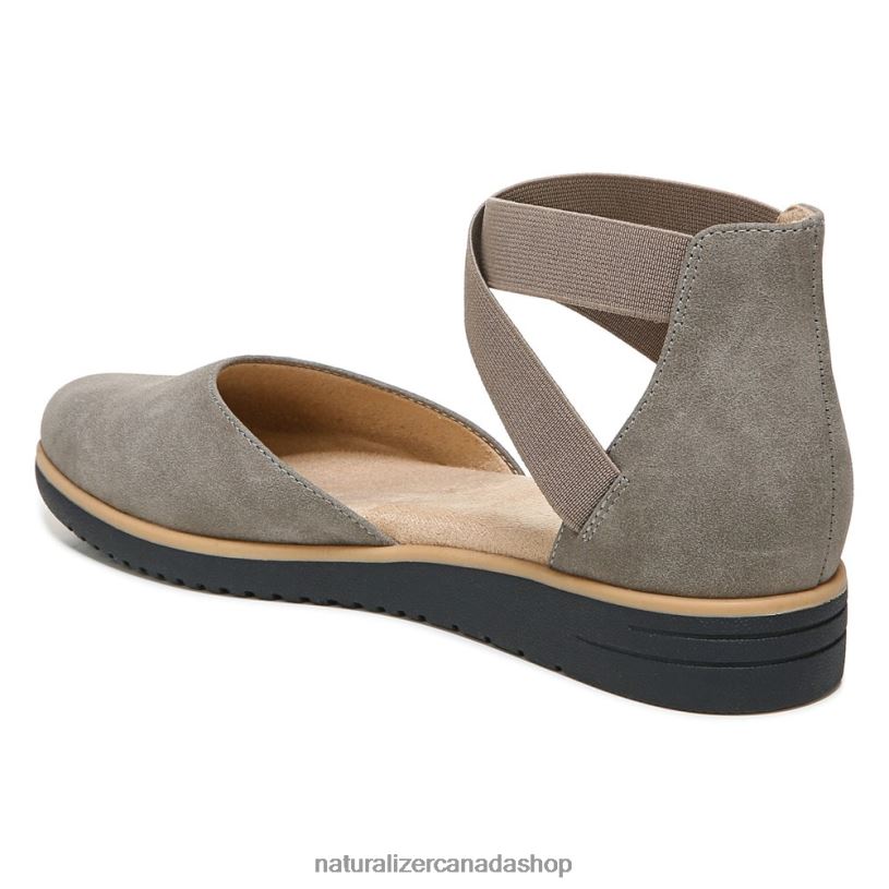 Flats | CA Naturalizer Women Soul Intro Flat Grey Synthetic Nubuck 8LFNB330