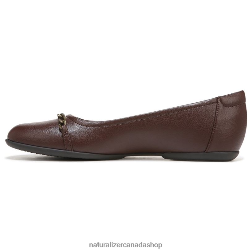 Flats | CA Naturalizer Women Soul Mystique Flat Coffee Brown Synthetic 8LFNB45