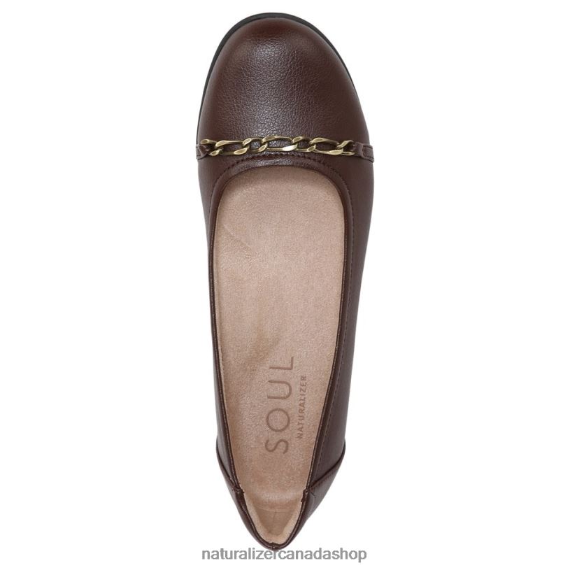 Flats | CA Naturalizer Women Soul Mystique Flat Coffee Brown Synthetic 8LFNB45