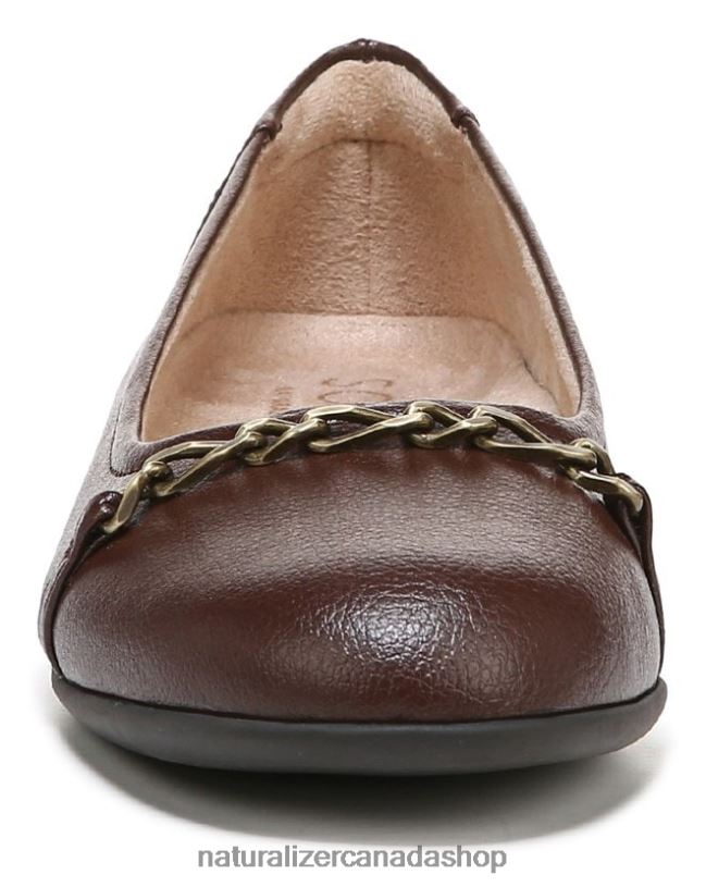 Flats | CA Naturalizer Women Soul Mystique Flat Coffee Brown Synthetic 8LFNB45