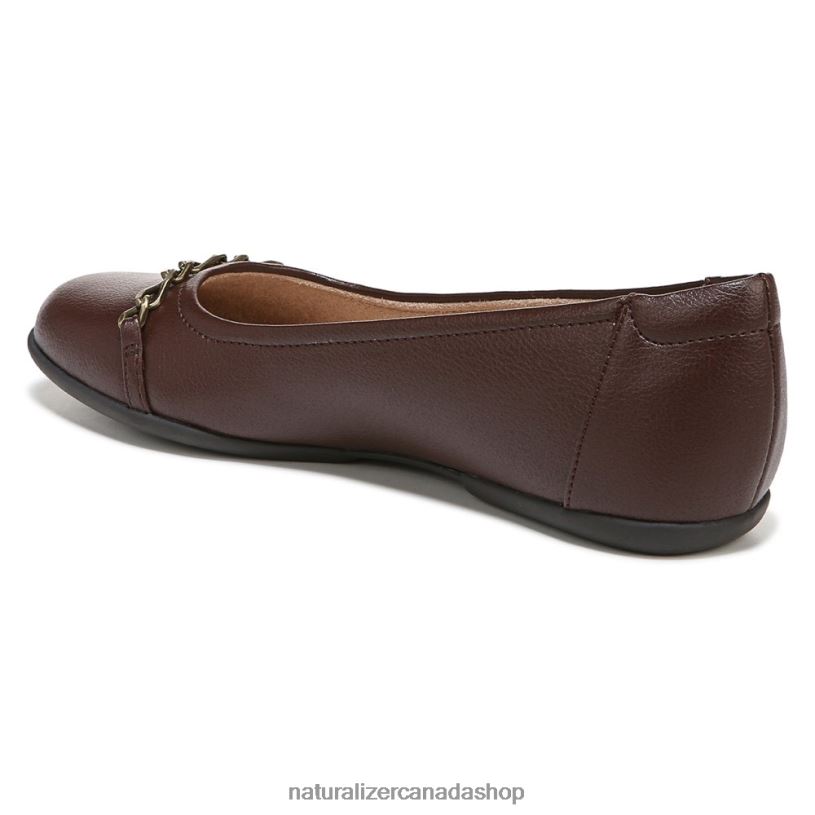 Flats | CA Naturalizer Women Soul Mystique Flat Coffee Brown Synthetic 8LFNB45
