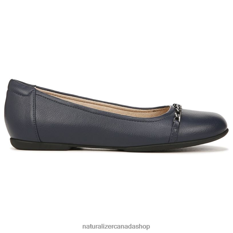 Flats | CA Naturalizer Women Soul Mystique Flat Navy Blue Synthetic 8LFNB42