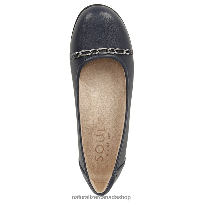 Flats | CA Naturalizer Women Soul Mystique Flat Navy Blue Synthetic 8LFNB42