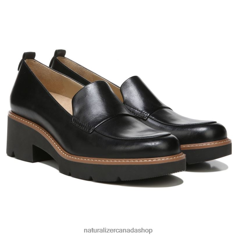 Loafers | CA Naturalizer Women Darry Lug Sole Loafer Black Leather 8LFNB164