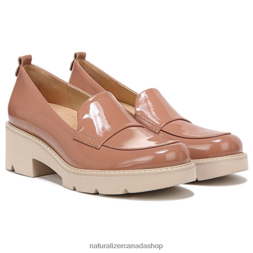 Loafers | CA Naturalizer Women Darry Lug Sole Loafer Hazelnut Patent 8LFNB167