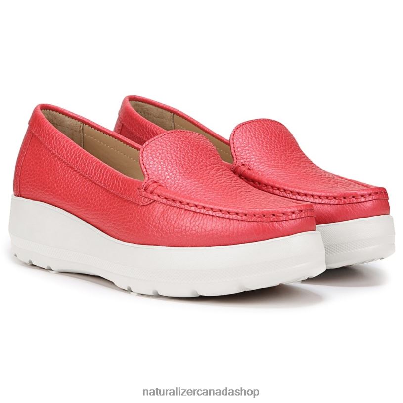 Loafers | CA Naturalizer Women Luanna Loafer Red Leather 8LFNB41