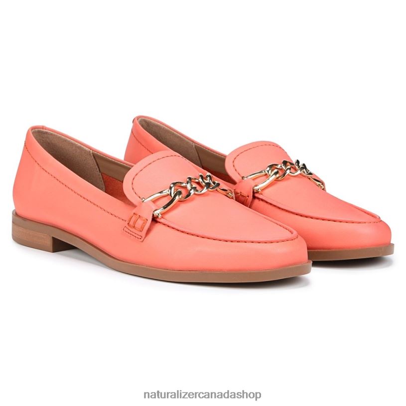 Loafers | CA Naturalizer Women Sawyer Loafer Coral Peach Leather 8LFNB404
