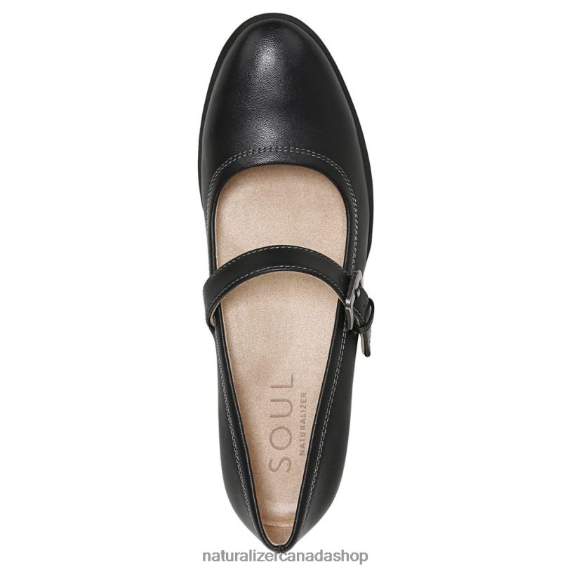 Loafers | CA Naturalizer Women Soul Ramona Mary Jane Flat Black Smooth Synthetic 8LFNB347