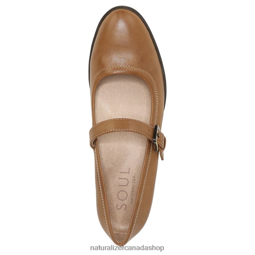 Loafers | CA Naturalizer Women Soul Ramona Mary Jane Flat English Tea Brown Synthetic 8LFNB348
