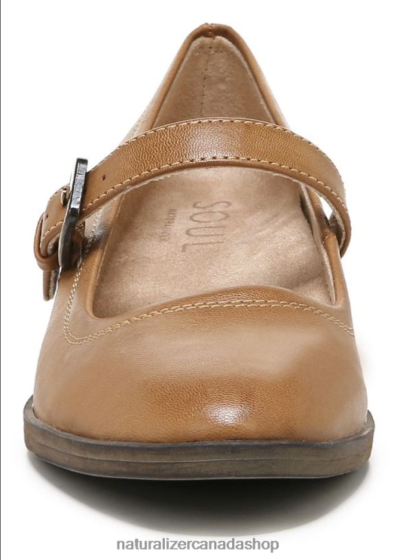Loafers | CA Naturalizer Women Soul Ramona Mary Jane Flat English Tea Brown Synthetic 8LFNB348