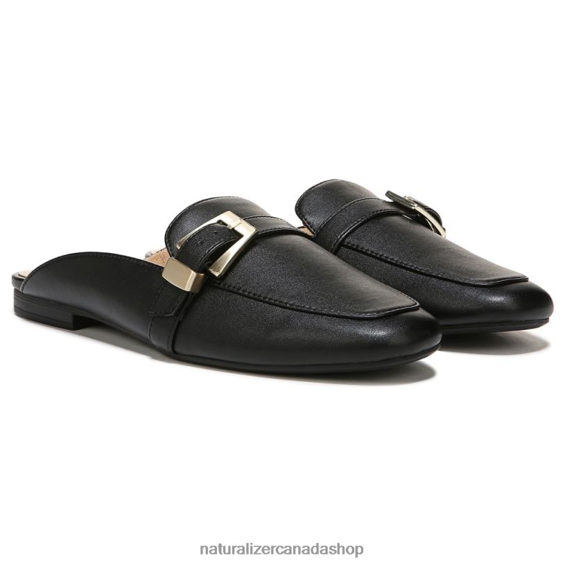 Mules | CA Naturalizer Women Kayden 3 Mule Black Smooth Man Made 8LFNB542