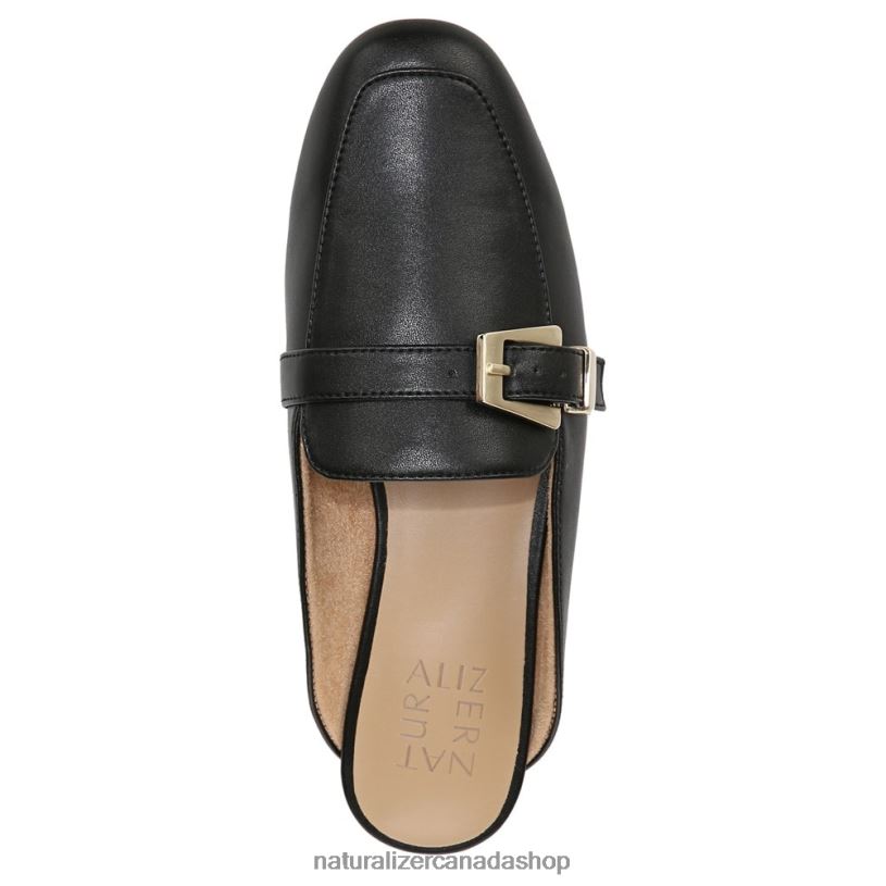 Mules | CA Naturalizer Women Kayden 3 Mule Black Smooth Man Made 8LFNB542