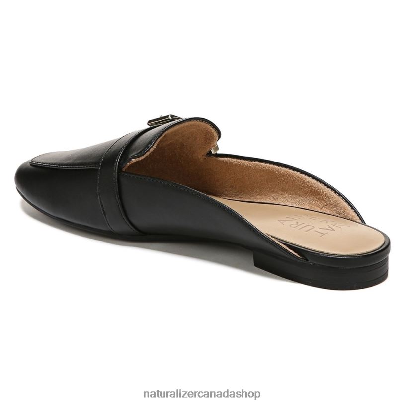 Mules | CA Naturalizer Women Kayden 3 Mule Black Smooth Man Made 8LFNB542