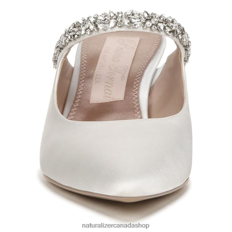 Mules | CA Naturalizer Women Liefde Dress Mule Silk White Fabric 8LFNB316