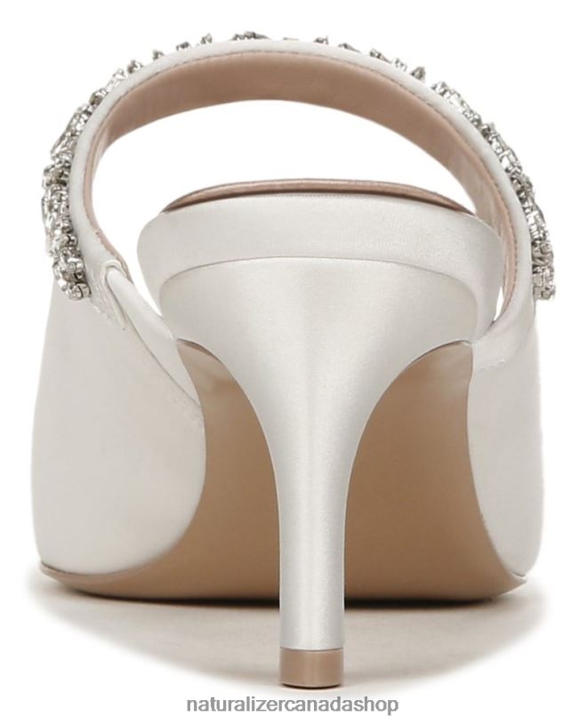 Mules | CA Naturalizer Women Liefde Dress Mule Silk White Fabric 8LFNB316
