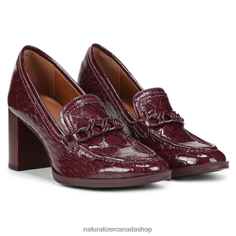 Pumps | CA Naturalizer Women 27 Edit Bliss Pump Cabernet Sauvignon Croc Leathe 8LFNB35