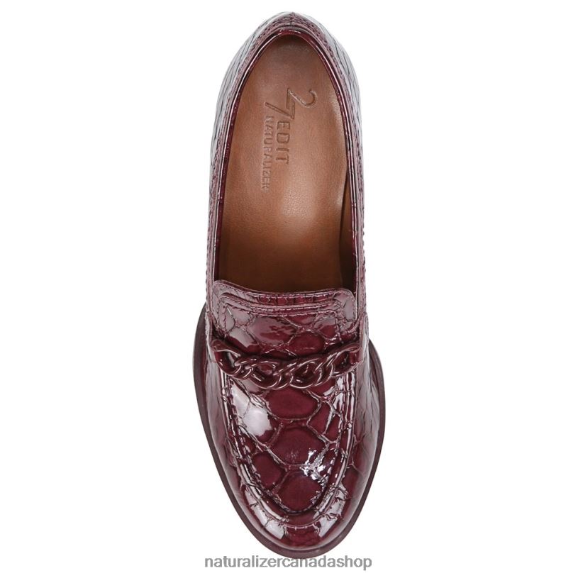 Pumps | CA Naturalizer Women 27 Edit Bliss Pump Cabernet Sauvignon Croc Leathe 8LFNB35