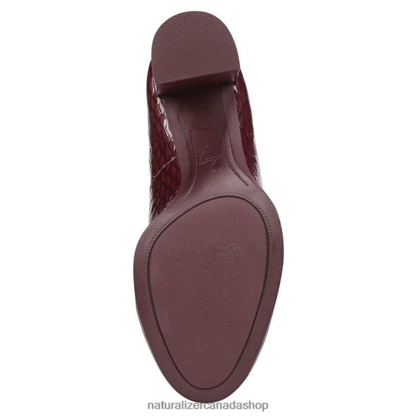 Pumps | CA Naturalizer Women 27 Edit Bliss Pump Cabernet Sauvignon Croc Leathe 8LFNB35