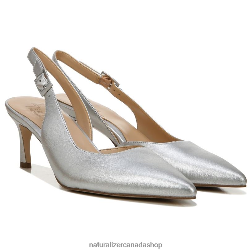 Pumps | CA Naturalizer Women 27 Edit Felicia Pump Silver Leather 8LFNB145