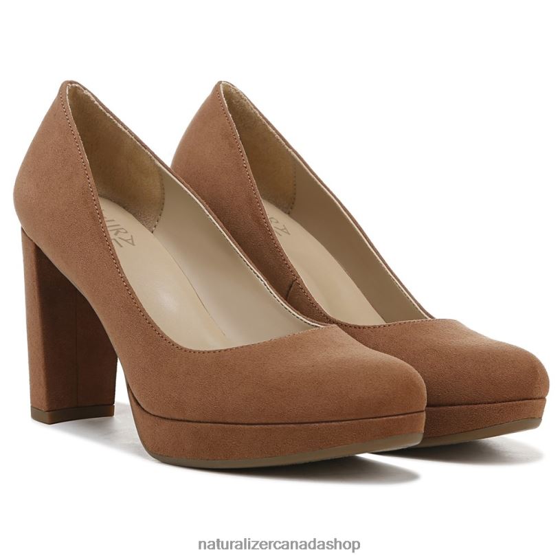 Pumps | CA Naturalizer Women Berlin Pump English Tea Brown Fabric 8LFNB413