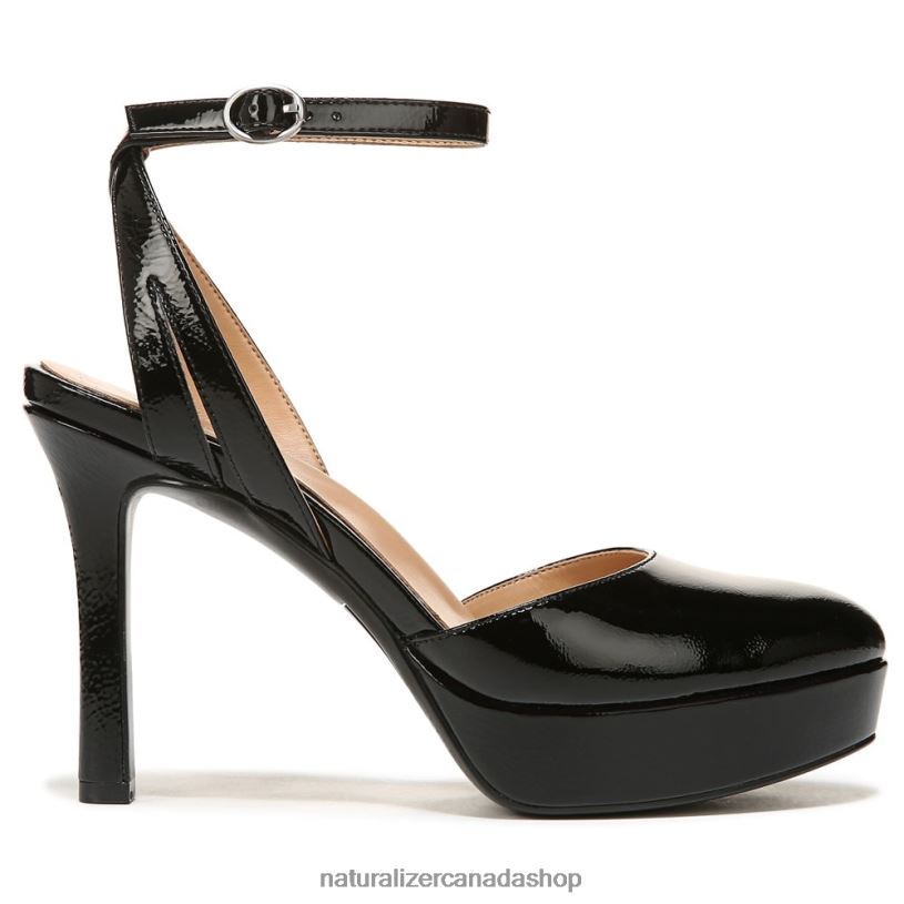 Pumps | CA Naturalizer Women Clarice Ankle Strap Pump Black Patent Leather 8LFNB171