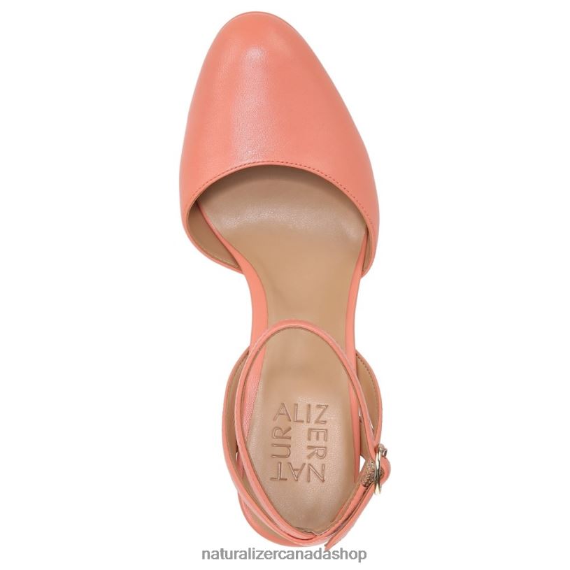 Pumps | CA Naturalizer Women Clarice Ankle Strap Pump Coral Peach Synthetic 8LFNB174