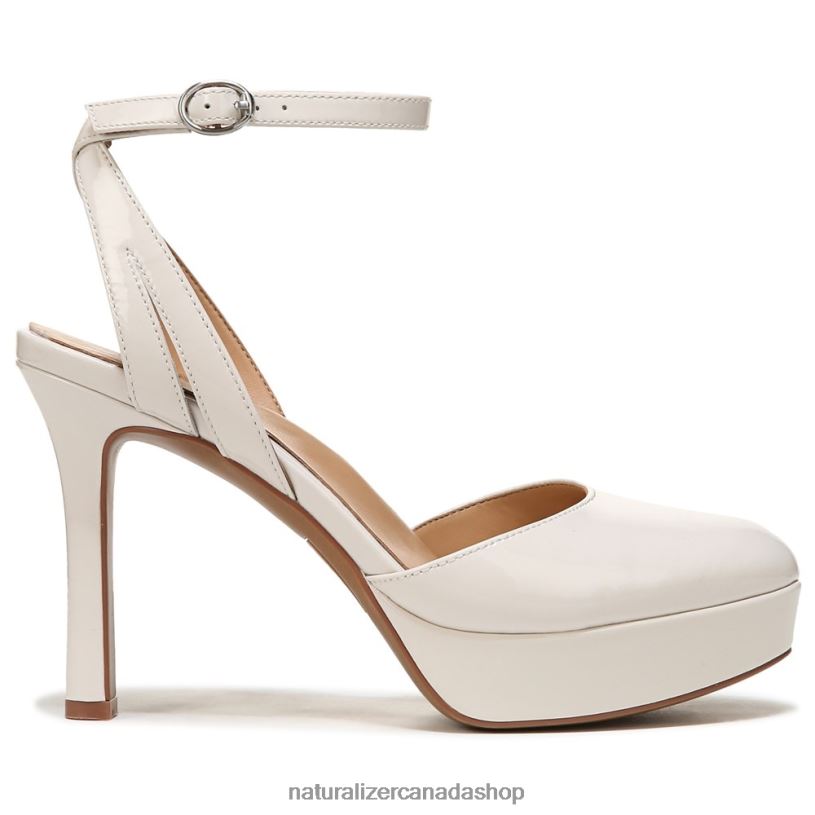 Pumps | CA Naturalizer Women Clarice Ankle Strap Pump Satin Pearl Leather 8LFNB172
