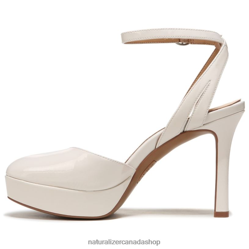 Pumps | CA Naturalizer Women Clarice Ankle Strap Pump Satin Pearl Leather 8LFNB172