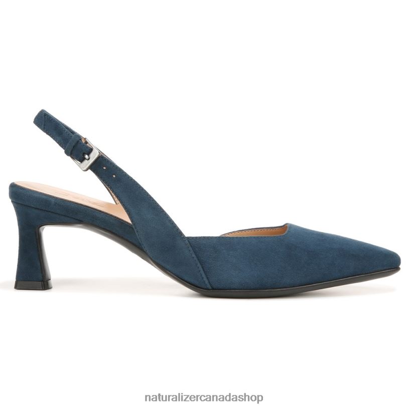 Pumps | CA Naturalizer Women Dalary Slingback Pump Oceanic Blue Suede 8LFNB103