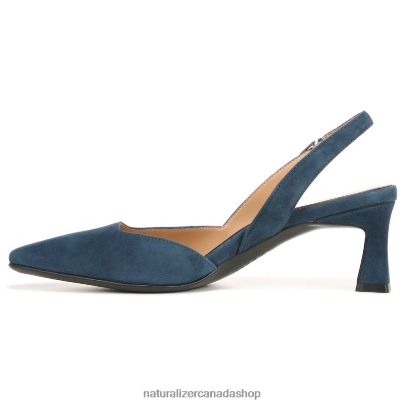 Pumps | CA Naturalizer Women Dalary Slingback Pump Oceanic Blue Suede 8LFNB103