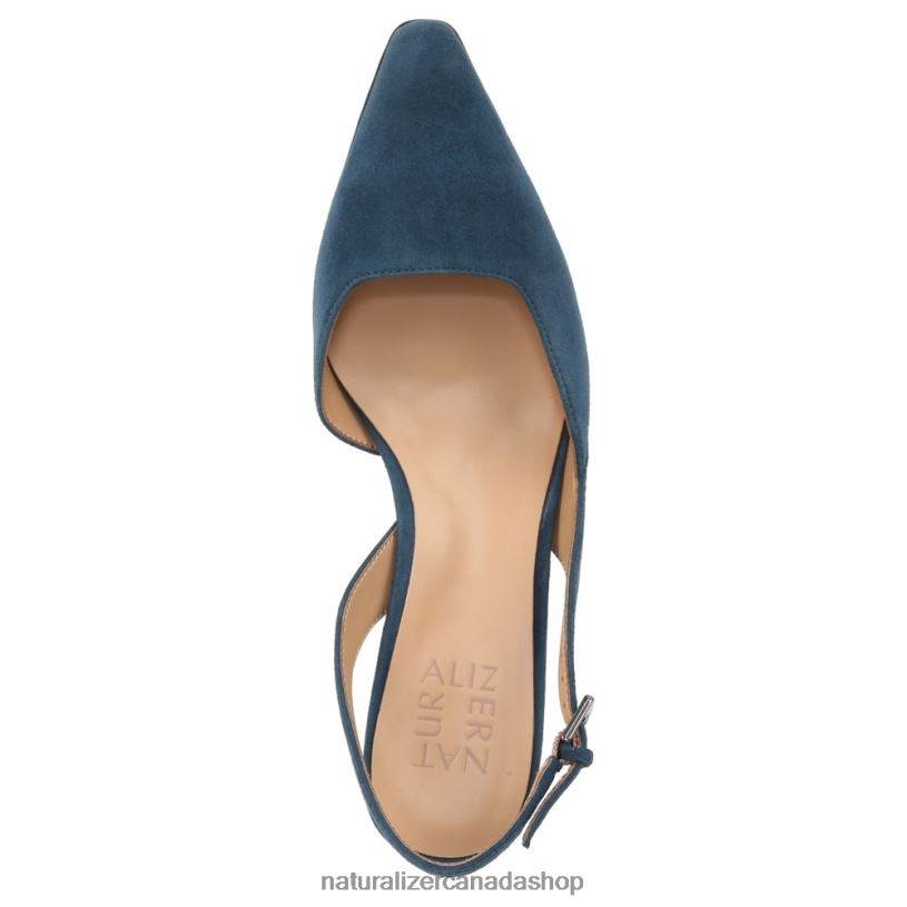 Pumps | CA Naturalizer Women Dalary Slingback Pump Oceanic Blue Suede 8LFNB103