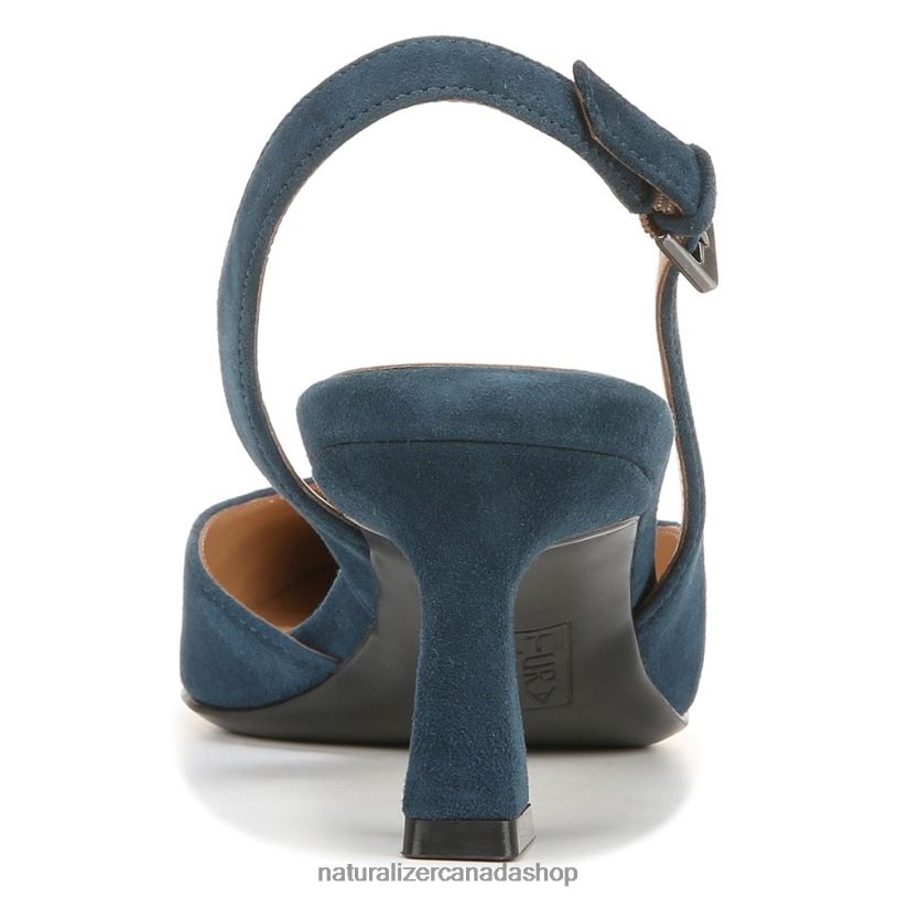 Pumps | CA Naturalizer Women Dalary Slingback Pump Oceanic Blue Suede 8LFNB103