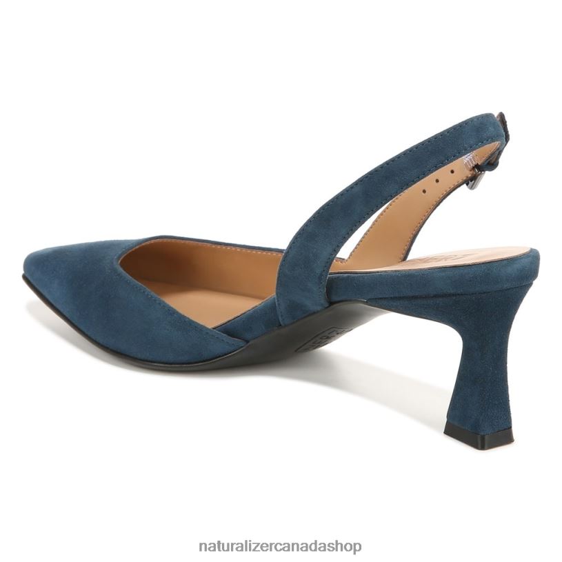 Pumps | CA Naturalizer Women Dalary Slingback Pump Oceanic Blue Suede 8LFNB103