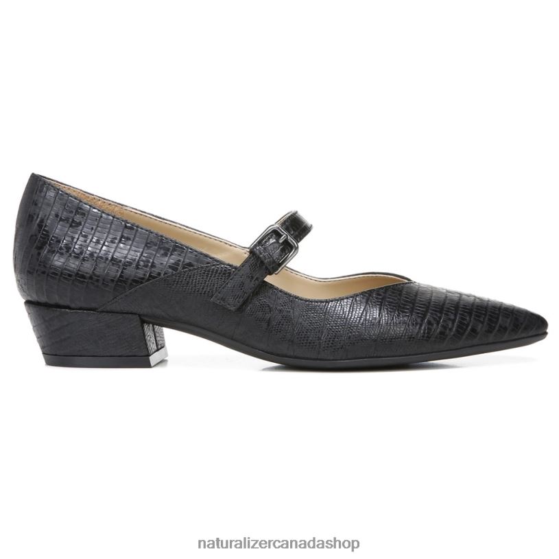 Pumps | CA Naturalizer Women Florencia Mary Jane Black Lizard Synthetic 8LFNB587