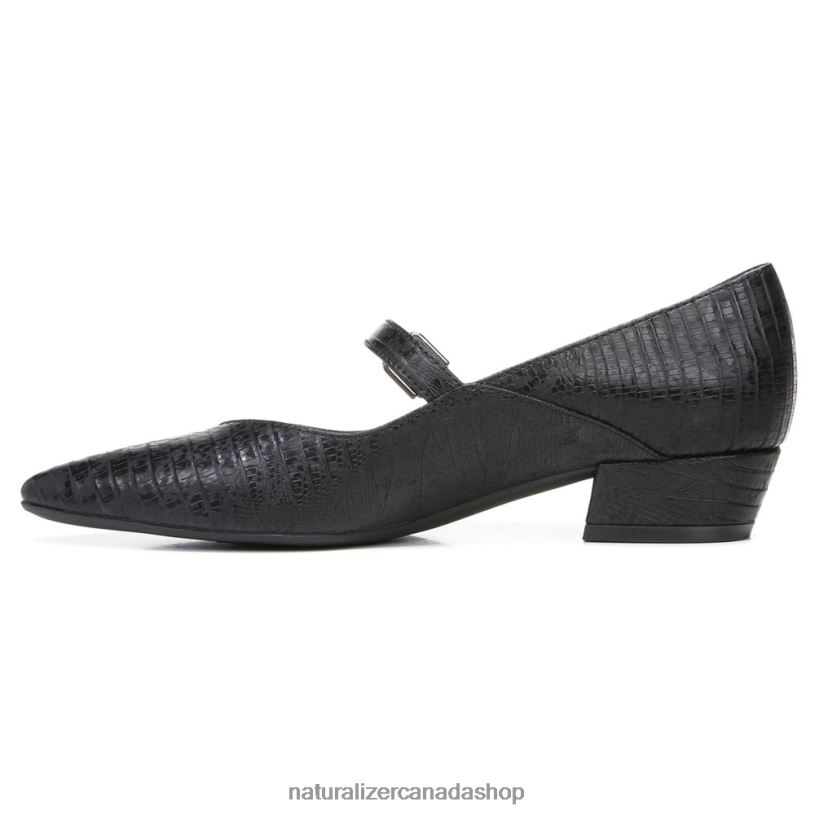 Pumps | CA Naturalizer Women Florencia Mary Jane Black Lizard Synthetic 8LFNB587