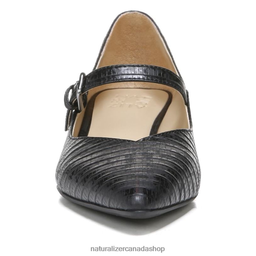 Pumps | CA Naturalizer Women Florencia Mary Jane Black Lizard Synthetic 8LFNB587