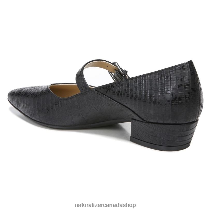 Pumps | CA Naturalizer Women Florencia Mary Jane Black Lizard Synthetic 8LFNB587
