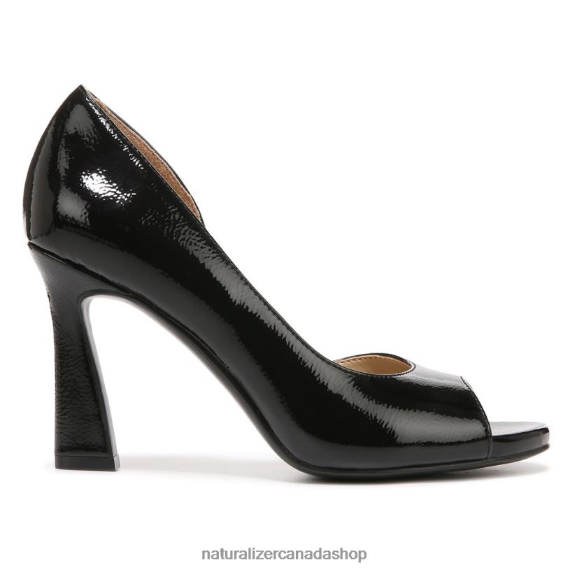 Pumps | CA Naturalizer Women Hardy Peep Toe Pump Black Patent Leather 8LFNB538