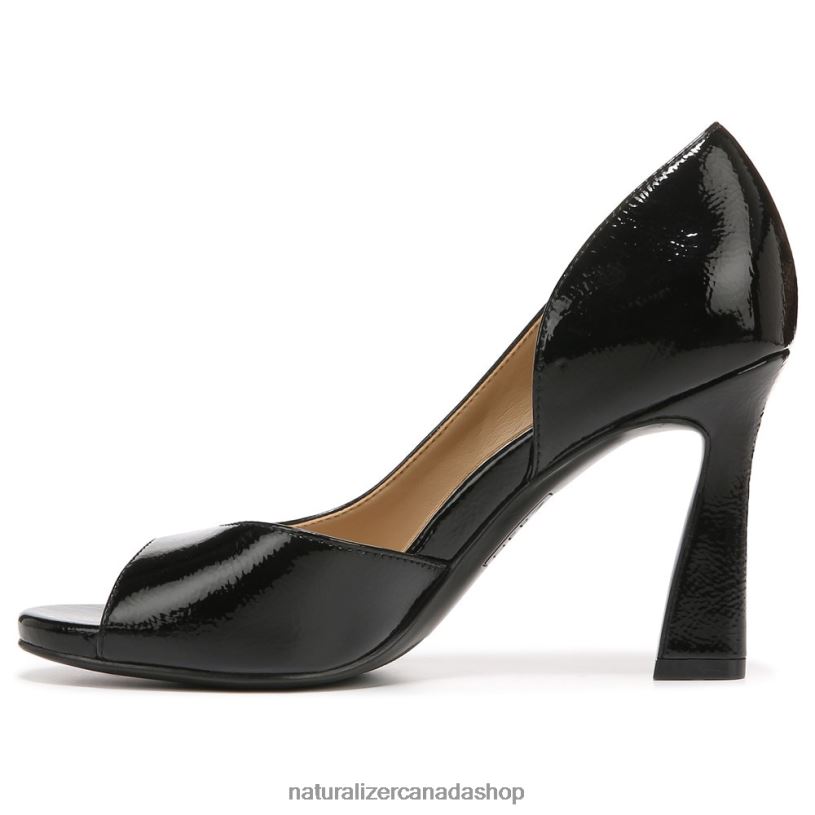 Pumps | CA Naturalizer Women Hardy Peep Toe Pump Black Patent Leather 8LFNB538