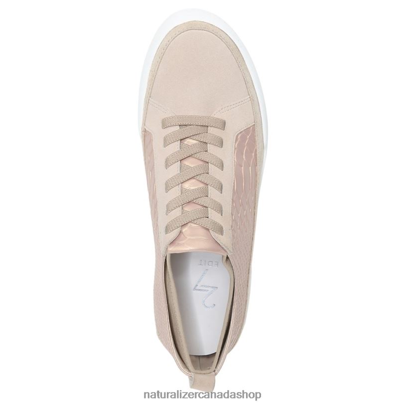 Sneakers | CA Naturalizer Women 27 Edit Valarie Sneaker Linen Tan Suede/Snake Leather 8LFNB275