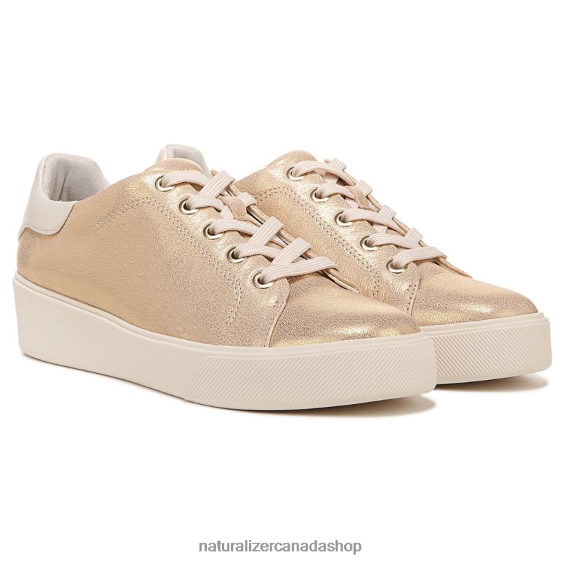 Sneakers | CA Naturalizer Women Morrison 2.0 Lace Up Sneaker Gold Leather 8LFNB94