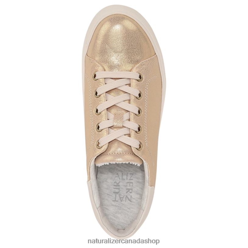 Sneakers | CA Naturalizer Women Morrison 2.0 Lace Up Sneaker Gold Leather 8LFNB94