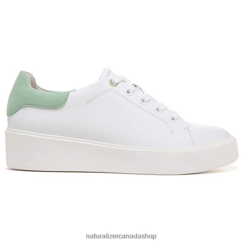 Sneakers | CA Naturalizer Women Morrison 2.0 Lace Up Sneaker White/Mint Green Leather 8LFNB92