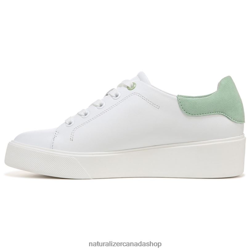 Sneakers | CA Naturalizer Women Morrison 2.0 Lace Up Sneaker White/Mint Green Leather 8LFNB92