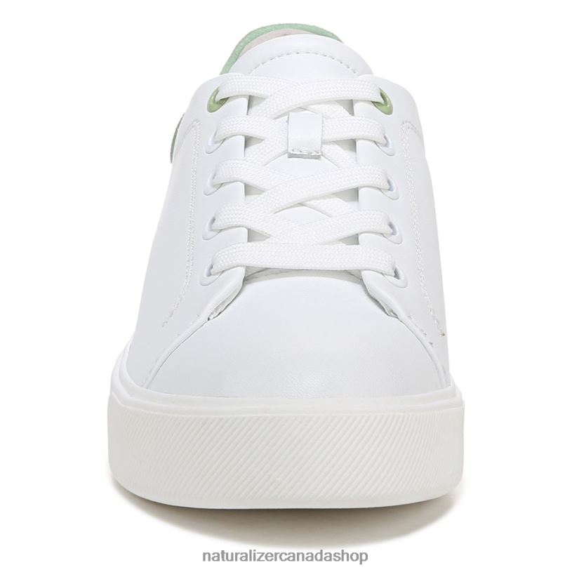 Sneakers | CA Naturalizer Women Morrison 2.0 Lace Up Sneaker White/Mint Green Leather 8LFNB92