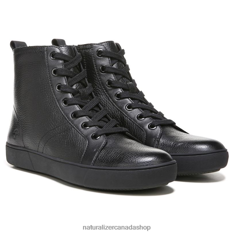 Sneakers | CA Naturalizer Women Morrison High Top Sneaker Black Leather 8LFNB287