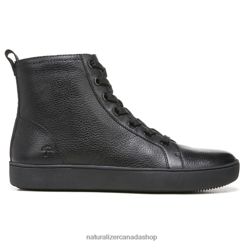 Sneakers | CA Naturalizer Women Morrison High Top Sneaker Black Leather 8LFNB287