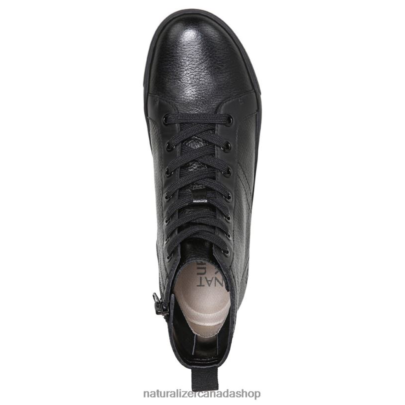 Sneakers | CA Naturalizer Women Morrison High Top Sneaker Black Leather 8LFNB287
