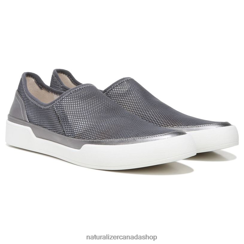 Sneakers | CA Naturalizer Women 27 Edit Valda Slip On Sneaker Silver/Pewter Mesh Leather 8LFNB281