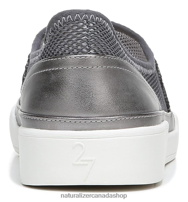 Sneakers | CA Naturalizer Women 27 Edit Valda Slip On Sneaker Silver/Pewter Mesh Leather 8LFNB281